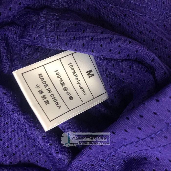 Camiseta Manga Corta Los Angeles Lakers Magic Johnson NO 32 Violeta